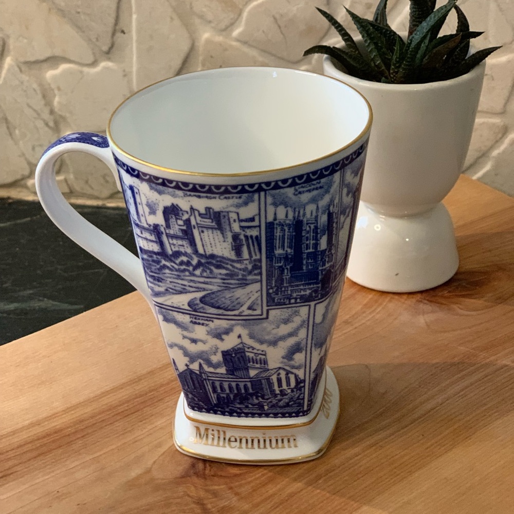 RINGTONS | Millenium Blue and White Porcelain Mug